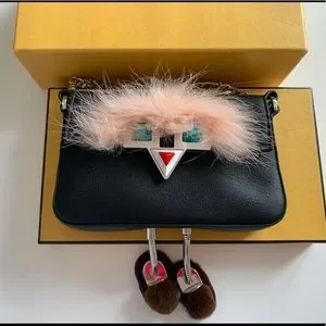 Fendi | Bags | Fendi Micro Baguette Bug Bag With Fluffy Feet  display picture 1